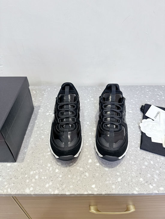 Chanel Stylish Suede Casual Sneakers Versatile Comfortable Sports Shoes