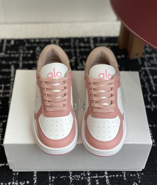 Alo Color Block Leather Platform Comfort Casual Sneakers