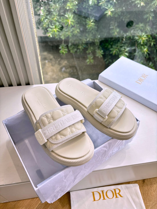 Christian Dior Elegant Loafers with Decorative Buckle All-match Casual Shoes