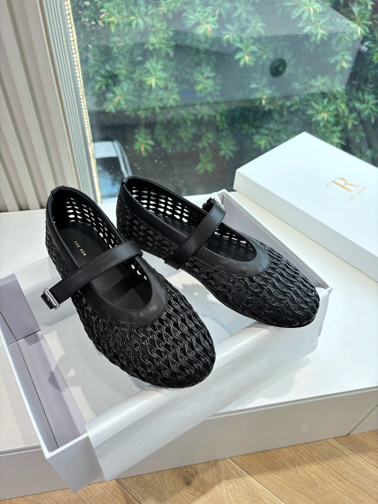 Roger Viver Cowhide Upper Mesh Flat Comfortable Walking Shoes