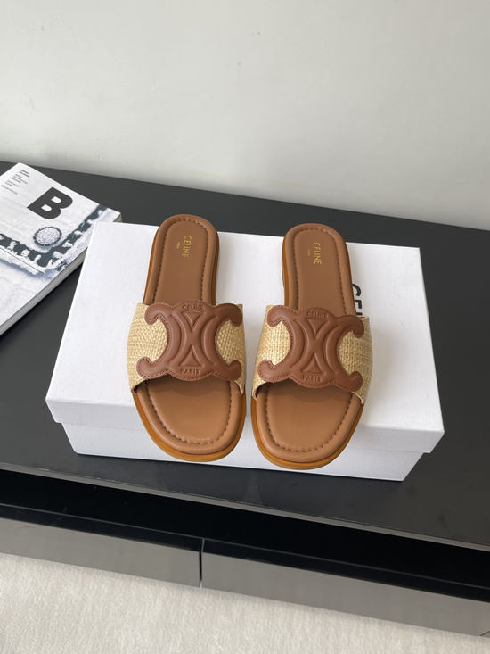 Celine Retro Roman Sandals Casual Slip On Daily Footwear