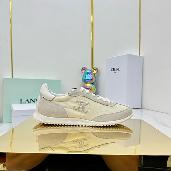 Celine Street Style Casual Leather Sneakers Lightweight Easy Maintenance