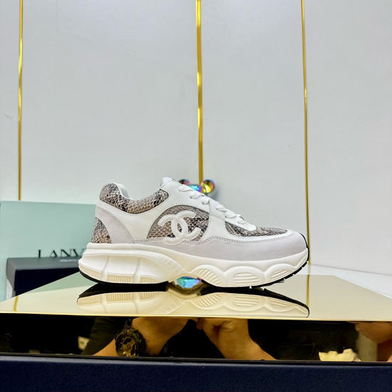 Chanel Classic Mixed Material Fashion Sneakers with Comfortable Lining