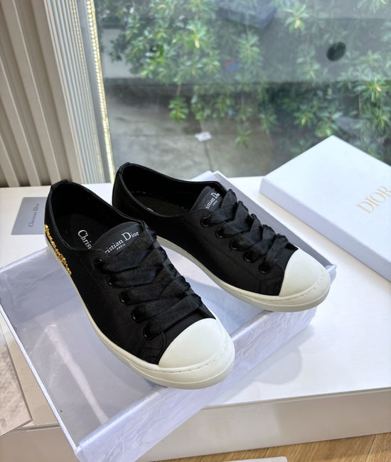 Christian Dior CD Satin Upper Soft Sole Comfortable Casual Sneakers