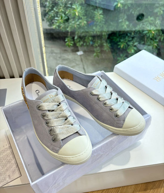 Christian Dior CD Satin Upper Soft Sole Comfortable Casual Sneakers