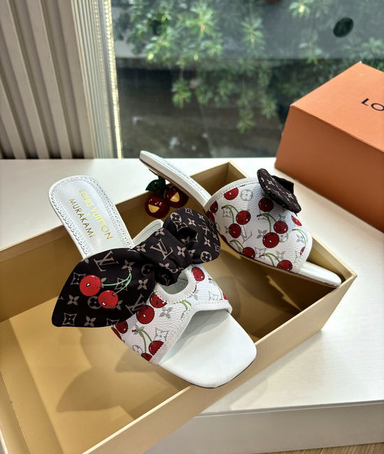 Louis Vuitton LV Cute Bow Flat Sandals with Soft Sheepskin Lining