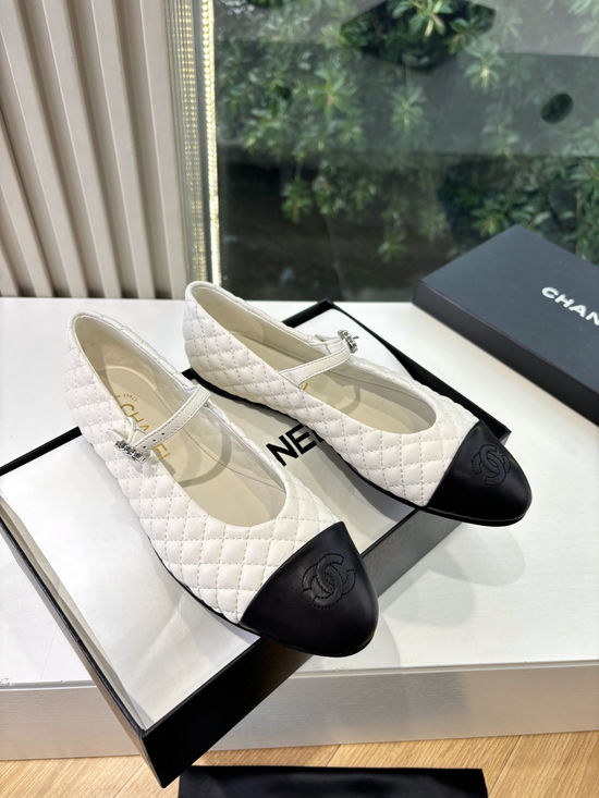 Chanel Woven Mary Jane Closed Toe Sandals