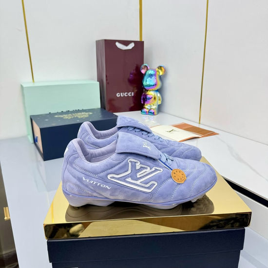 Louis Vuitton LV Premium Leather Upper Low Top Casual Sports Sneakers