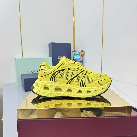 Christian Dior CD Retro-Style Dad Sneakers with Embroidered Details