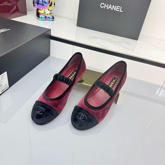 Chanel Premium Suede Mary Jane Flats Comfortable Soft Lining