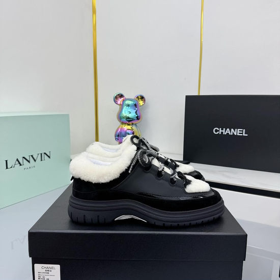 Chanel Comfortable Versatile Leather Casual Shoes Lightweight Soft Sole