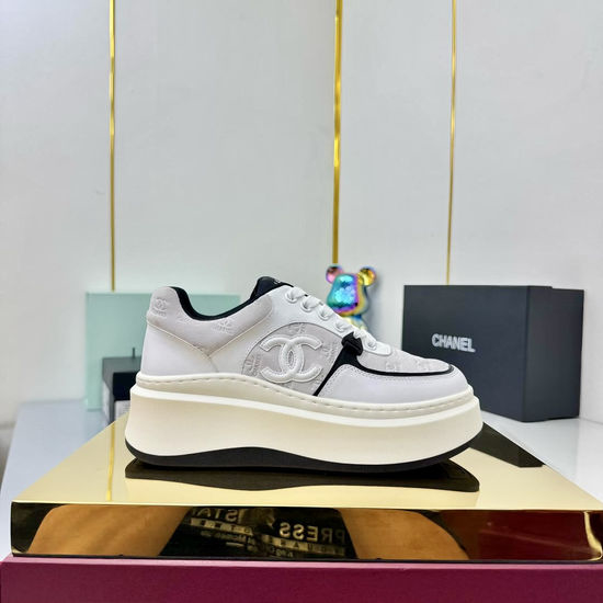 Chanel Comfortable Thick Sole Height Increasing Versatile Casual Sneakers