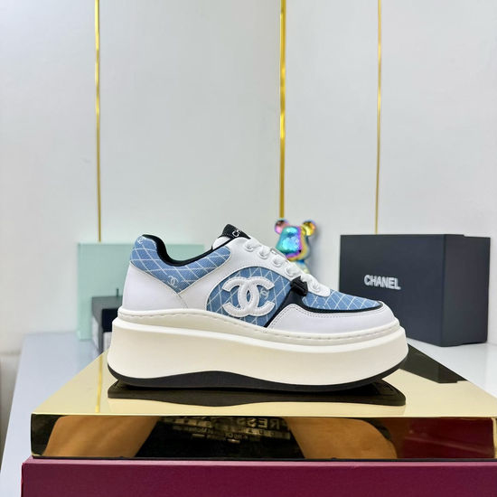 Chanel Comfortable Thick Sole Height Increasing Versatile Casual Sneakers