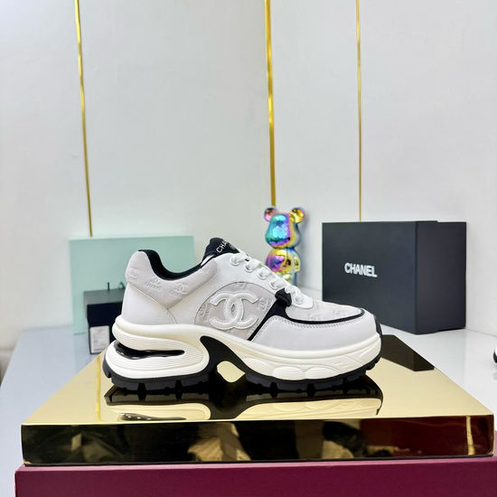 Chanel Comfortable Thick Sole Height Increasing Versatile Casual Sneakers