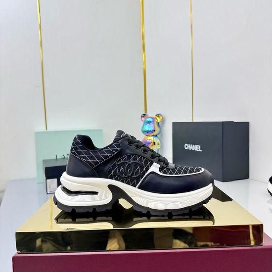 Chanel Comfortable Thick Sole Height Increasing Versatile Casual Sneakers