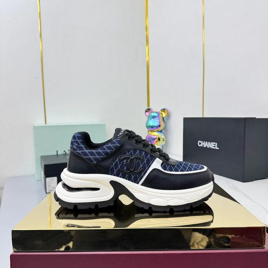 Chanel Comfortable Thick Sole Height Increasing Versatile Casual Sneakers