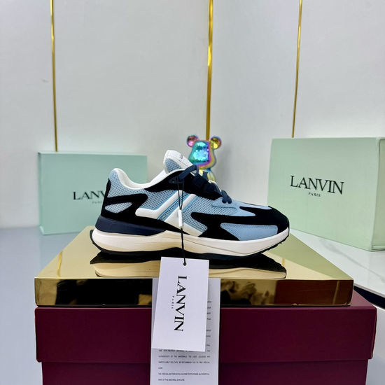 Lanvin Classic Leather Comfortable All Match Casual Sneakers