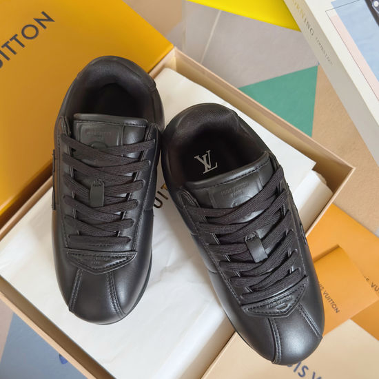 Louis Vuitton LV Printed Leather Thick Sole Non-slip Casual Sneakers