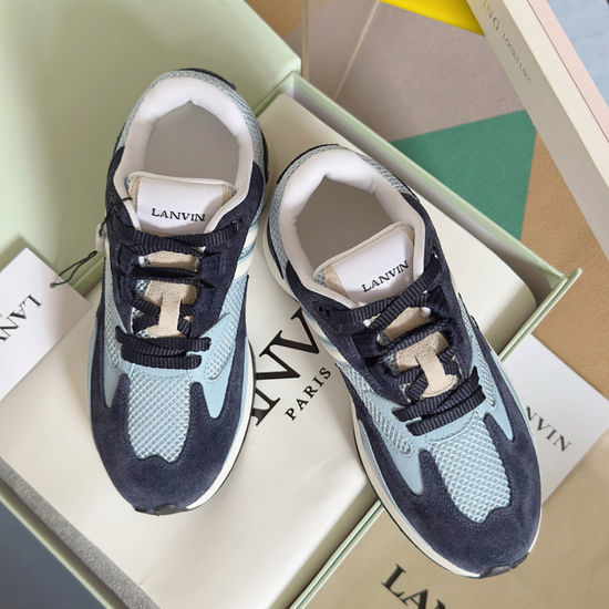 Lanvin Comfortable Mesh Casual Sports Sneakers with Gift Packaging