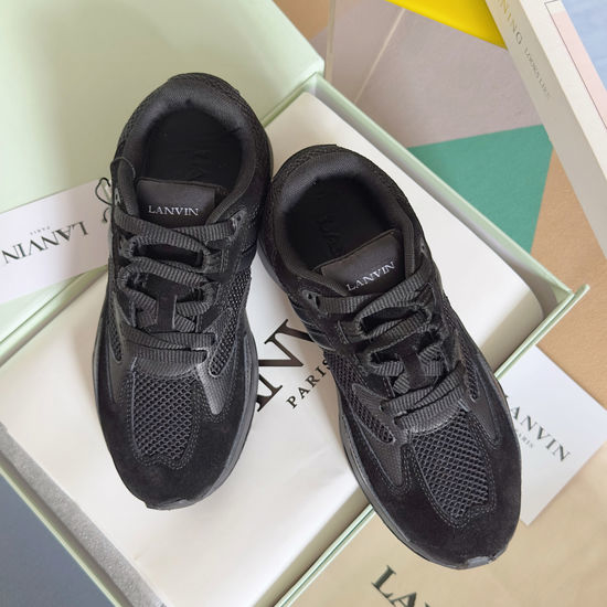Lanvin Comfortable Mesh Casual Sports Sneakers with Gift Packaging