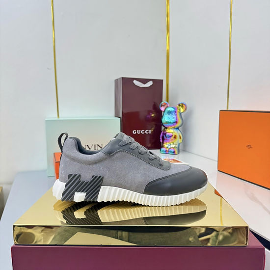 Hermes Couple s Stylish High-Tech Fabric Athletic Shoes