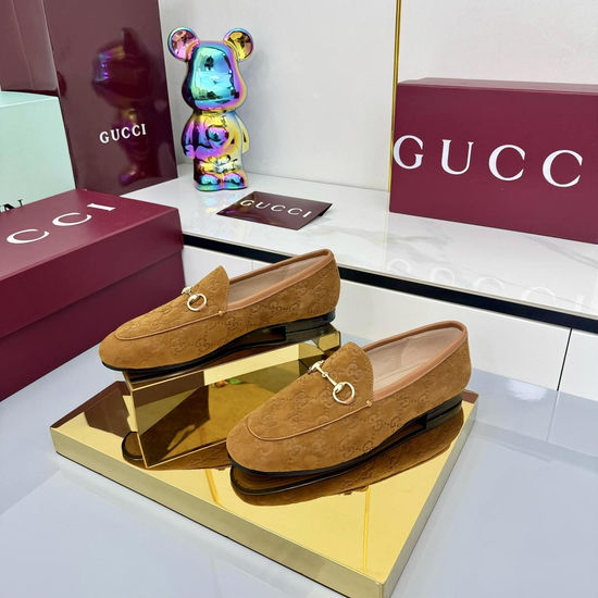 Gucci Crystal Embellished Slip On Loafer Mules