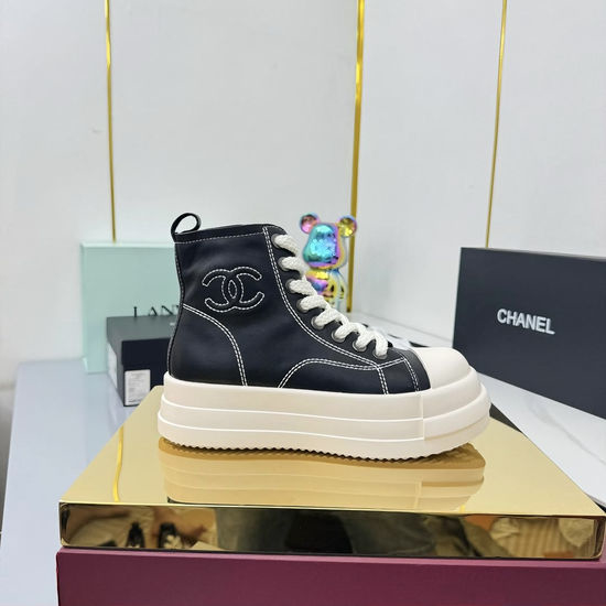 Chanel Classic Premium Leather Short Boots with Hardware Buckle