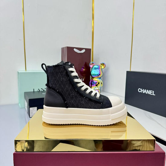 Chanel Classic Premium Leather Short Boots with Hardware Buckle