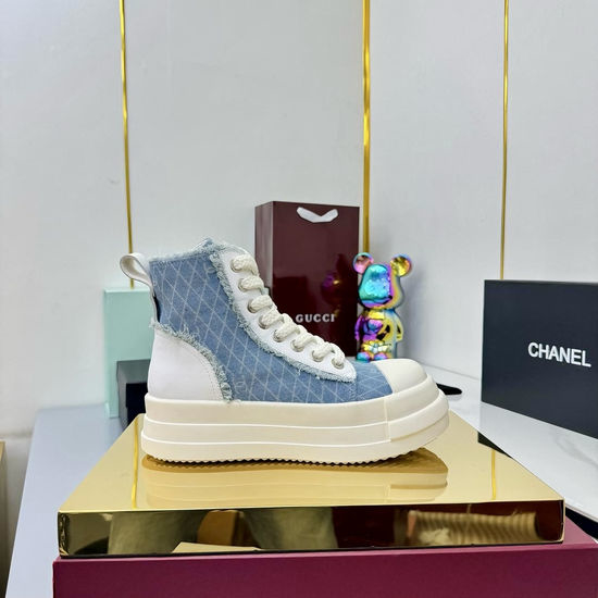Chanel Classic Premium Leather Short Boots with Hardware Buckle