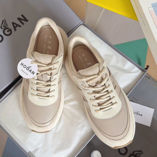 Hogan Chunky Platform Leather Casual Comfortable Sneakers