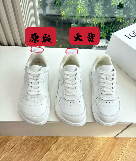 Loewe Spliced Leather Lightweight Comfortable Casual Sneakers
