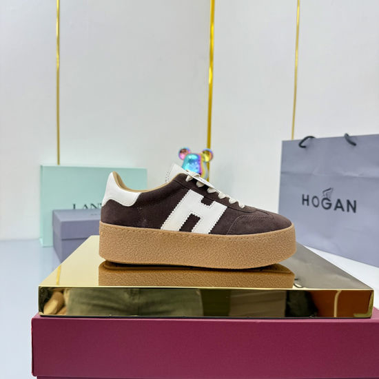Hogan Classic Platform Casual Sneakers Comfortable Retro Daily Footwear