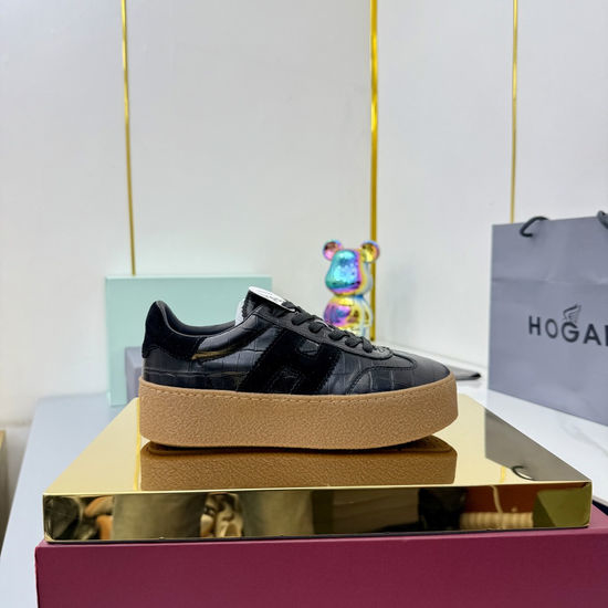 Hogan Classic Platform Casual Sneakers Comfortable Retro Daily Footwear