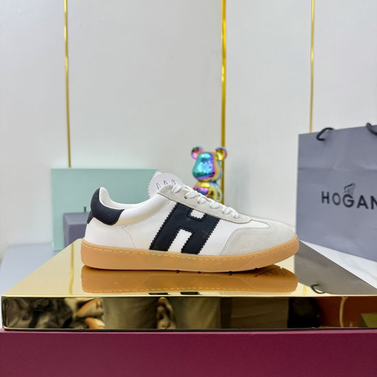 Hogan Comfortable Platform Casual Sneakers Retro Fashion Non-slip Shoes