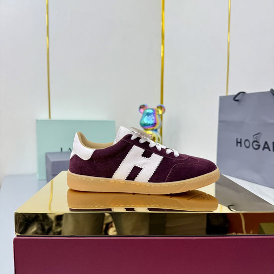 Hogan Comfortable Platform Casual Sneakers Retro Fashion Non-slip Shoes