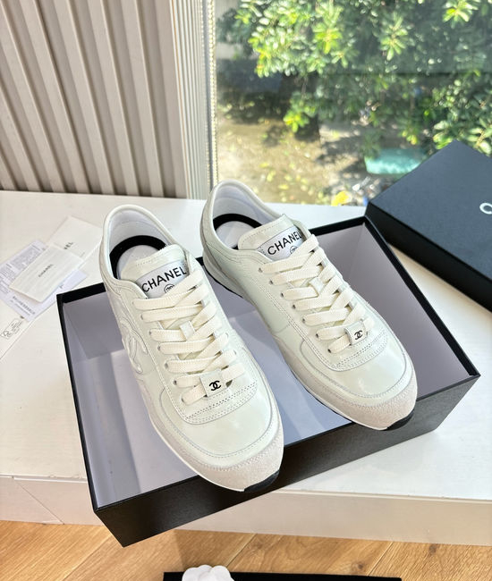 Chanel Suede Round Toe Thick Sole Casual Fashion Sneakers Comfortable