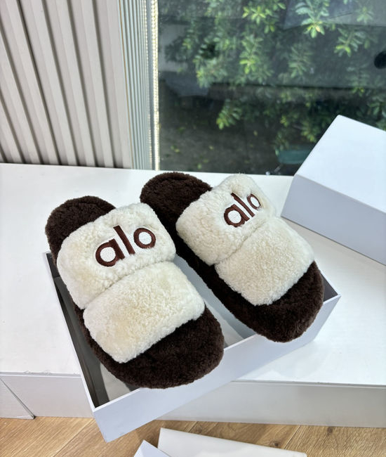 Gucci Thick Fleece Lined Platform Slip On Casual Slippers