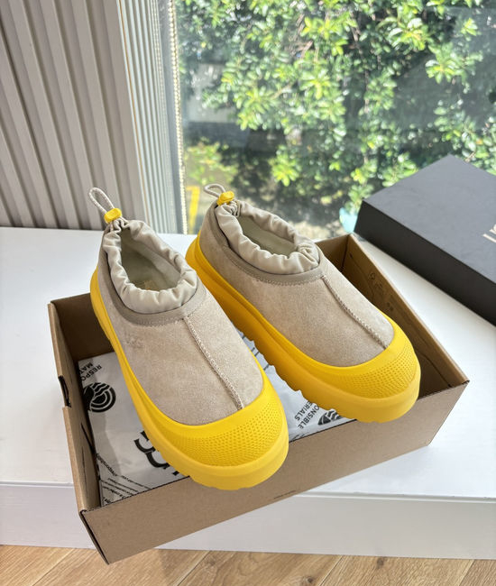 UGG Fleece Lined Suede Platform Slip On Shoes