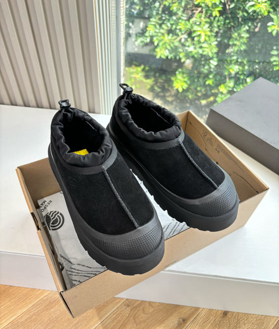 UGG Fleece Lined Suede Platform Slip On Shoes