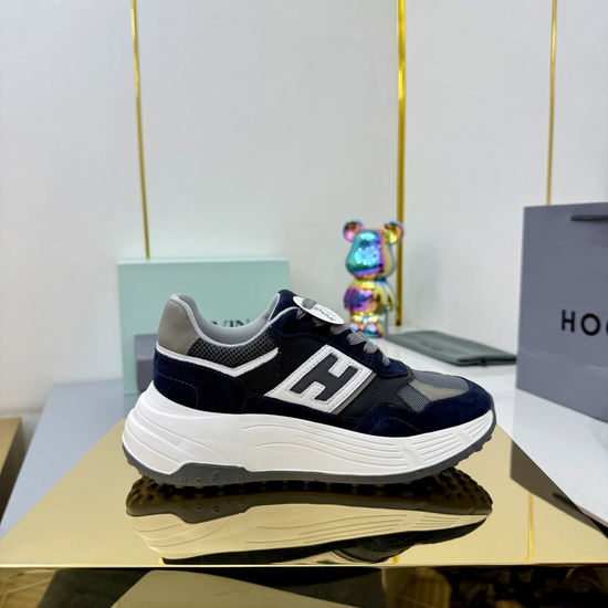 Hogan Contrast Color Thick Sole Comfortable Casual Sneakers