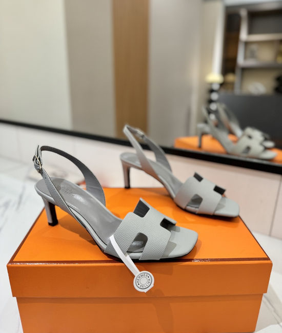 Hermes Classic 6.5cm Epsom Leather Comfortable Pumps