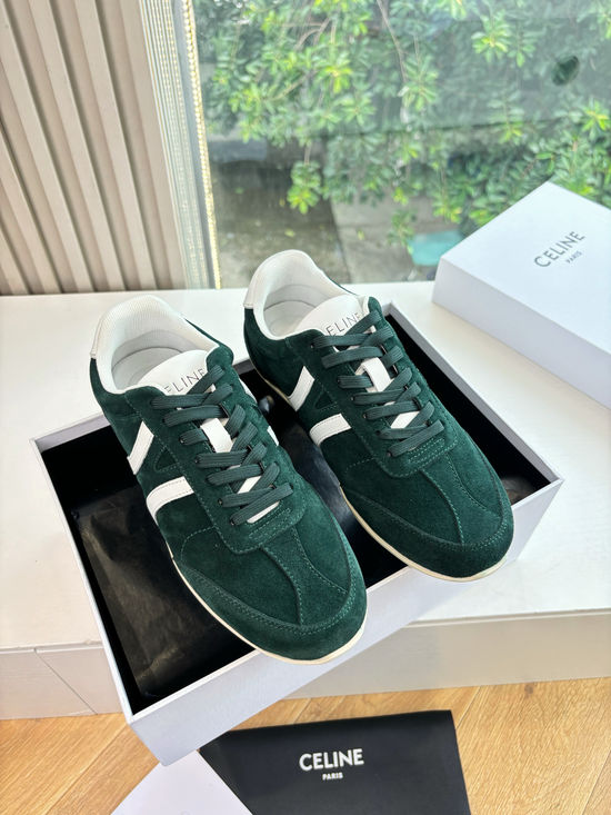 Celine Platform Lace Up Leather Casual Comfortable Sneakers