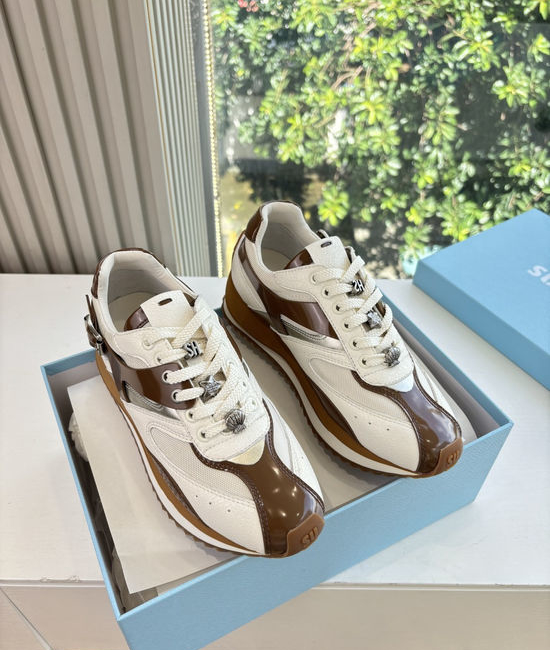 Sugarsu Red Leather Casual Sneakers With Unique Shell Toe Design
