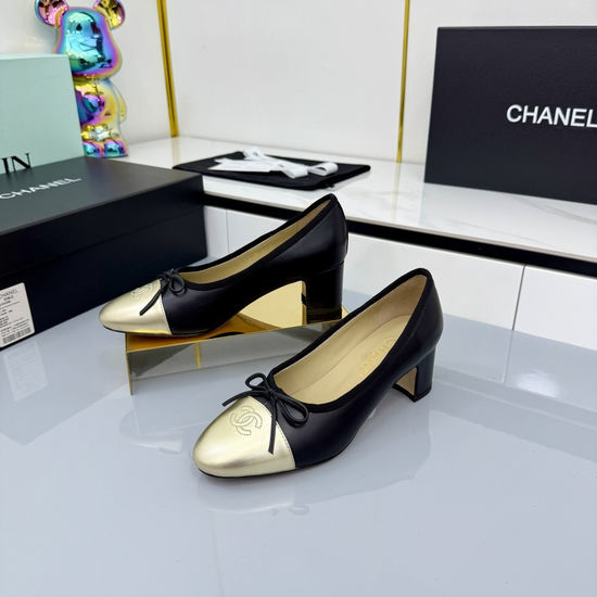 Chanel Timeless Two-Tone Slingback Ballet Flats