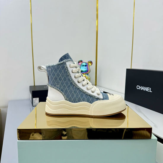 Chanel Classic Premium Leather Short Boots with Hardware Buckle