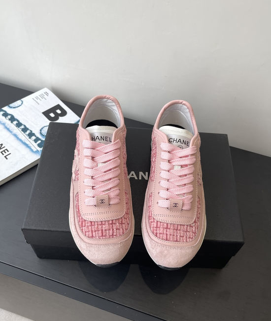 Chanel Panda Color Casual Sneakers Cashmere Upper Sheepskin Lining