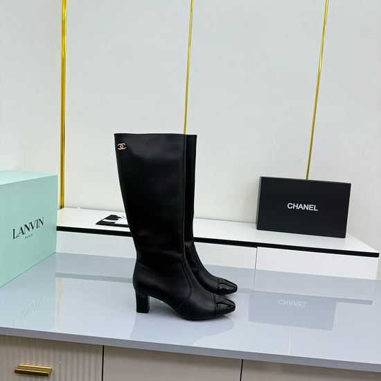 Chanel High Quality Chunky Heel Ankle Boots Easy To Match Outfits