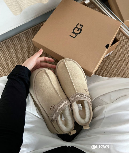 UGG Faux Fur Lined Convertible Slip-On Slippers Mustard