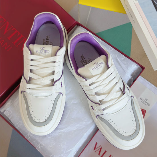 Valentino Color Block Casual Sneakers Breathable Upper Soft Sole
