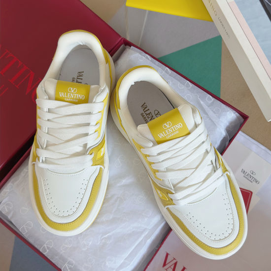 Valentino Color Block Casual Sneakers Breathable Upper Soft Sole